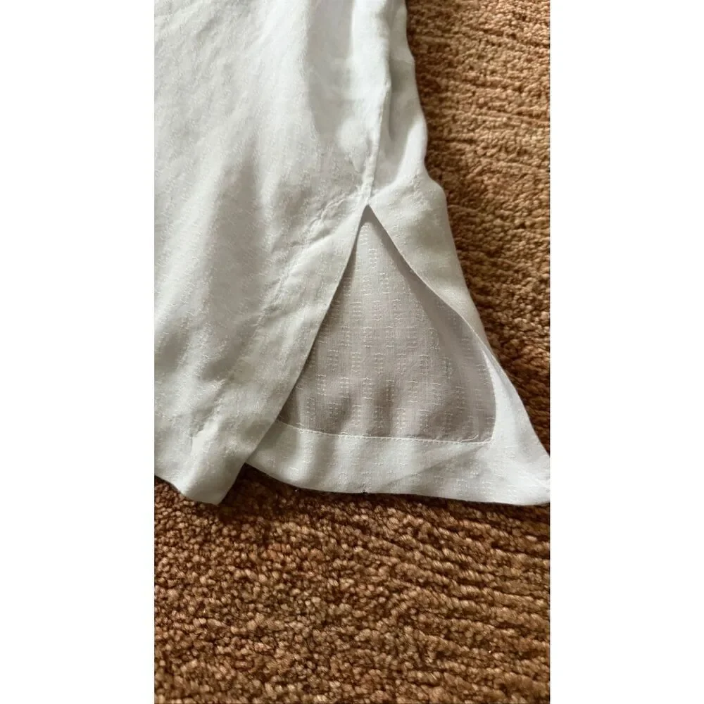 Saint Tropez West White Embroidered Blouse Size 2XL - Picture 8 of 9